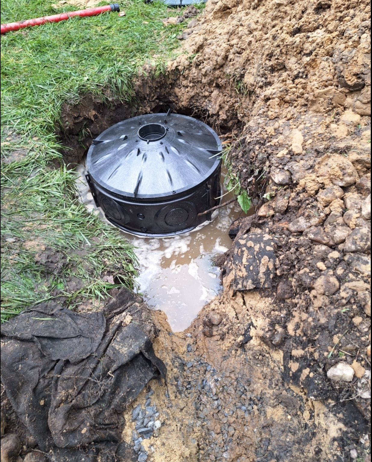 yard drainge pumping system in Maryland